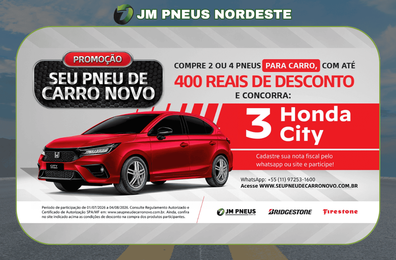 seu pneu de carro novo